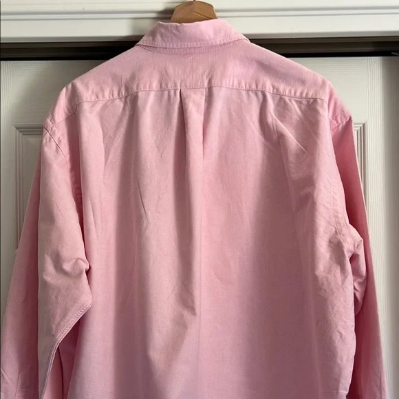 Ralph Lauren 17-34 Pink Preppy Casual Button Down Shirt - Picture 5 of 11